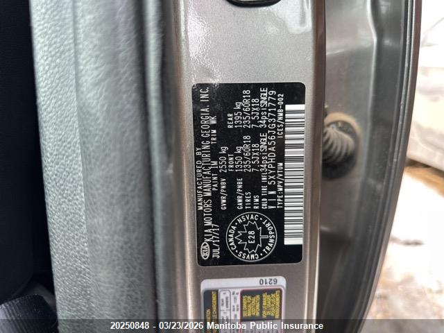 5XYPHDA56JG371779 KIA Sorento Ex V6