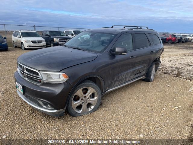 20250898 :رقم المزاد ، 1C4RDJDG9EC281665 vin ، 2014 Dodge Durango Limited مزاد بيع