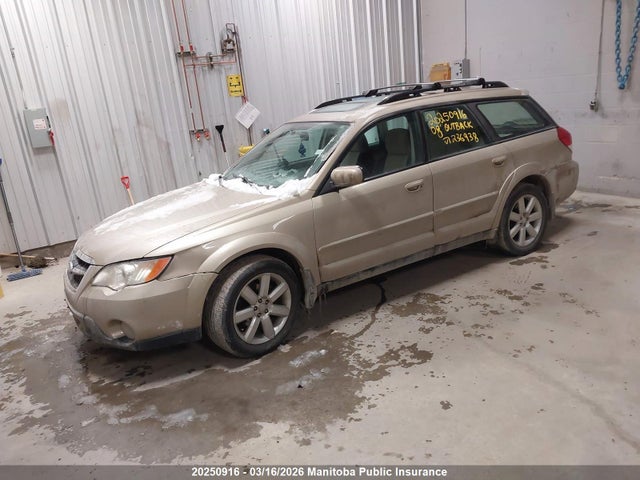 20250916 :رقم المزاد ، 4S4BP61C387326938 vin ، 2008 Subaru Outback 2.5i مزاد بيع