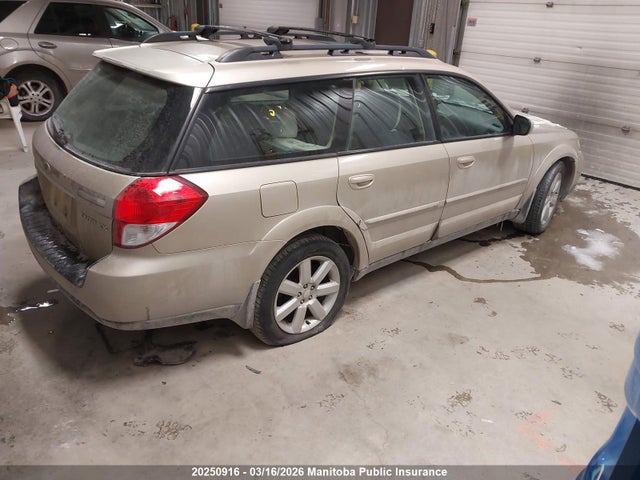 20250916 :رقم المزاد ، 4S4BP61C387326938 vin ، 2008 Subaru Outback 2.5i مزاد بيع