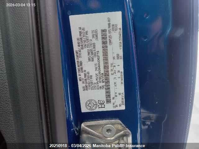 1FMCU9G94HUD62715 Ford ESCAPE SE
