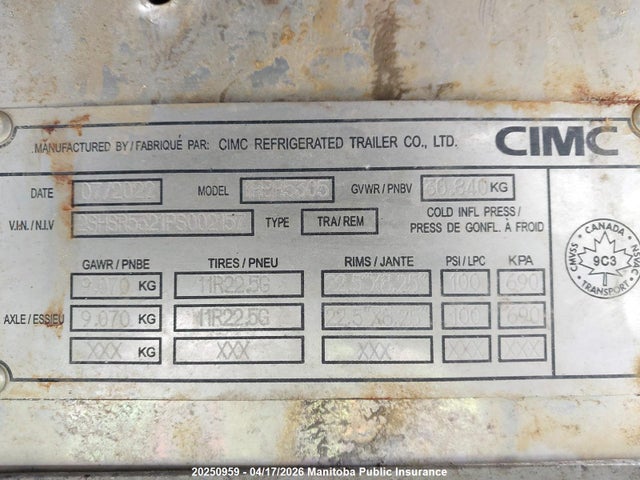 Semi-trailer Vanguard 2023 2SHSR5321PS002157 Image 9