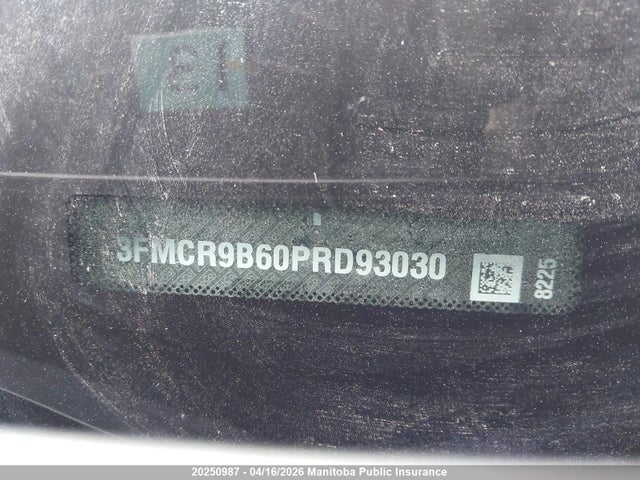 20250987 :رقم المزاد ، 3FMCR9B60PRD93030 vin ، 2023 Ford Bronco Sport مزاد بيع