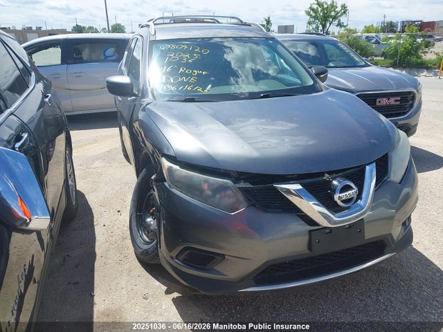 Продажа на аукционе авто 2016 Nissan Rogue S, vin: 5N1AT2MV5GC804120, номер лота: 20251036
