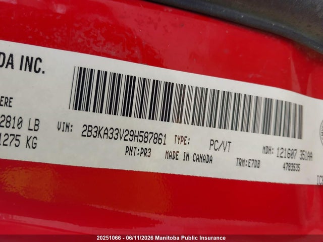 Продаж на аукціоні авто 2009 Dodge Charger Sxt, vin: 2B3KA33V29H587861, номер лоту: 20251066