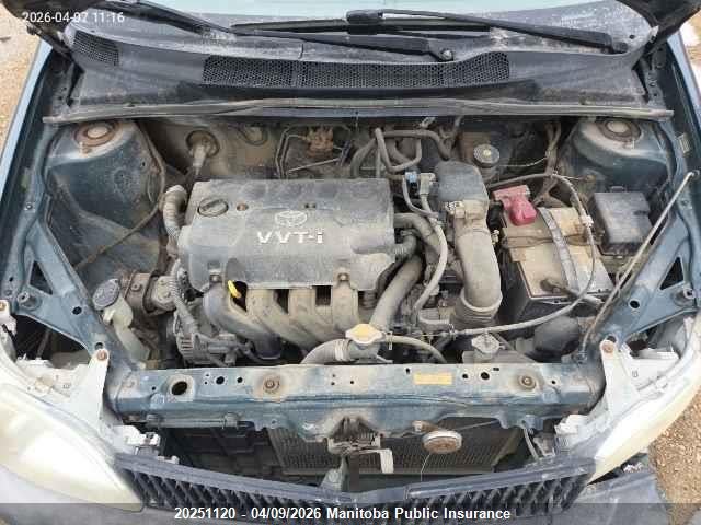 2001 Toyota Echo მანქანა იყიდება აუქციონზე, vin: JTDBT123510155240, აუქციონის ნომერი: 20251120