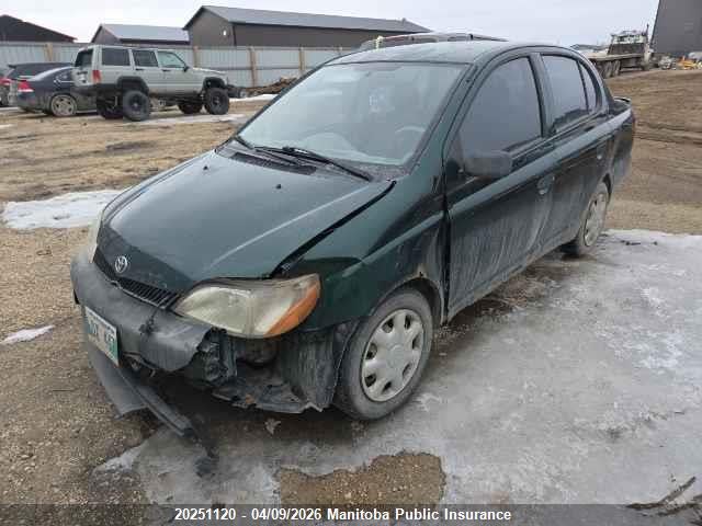 2001 Toyota Echo მანქანა იყიდება აუქციონზე, vin: JTDBT123510155240, აუქციონის ნომერი: 20251120
