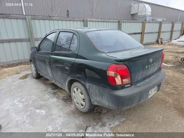 2001 Toyota Echo მანქანა იყიდება აუქციონზე, vin: JTDBT123510155240, აუქციონის ნომერი: 20251120