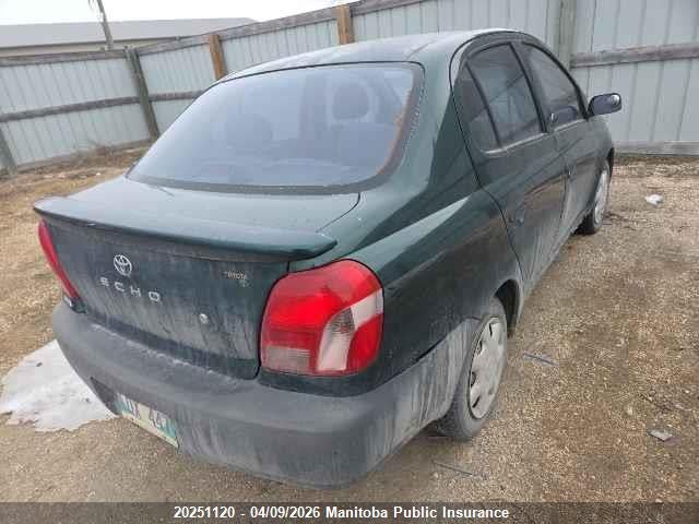 2001 Toyota Echo მანქანა იყიდება აუქციონზე, vin: JTDBT123510155240, აუქციონის ნომერი: 20251120