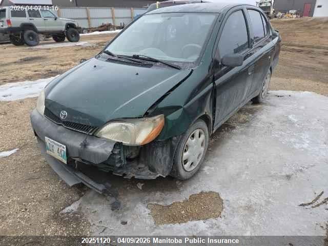 2001 Toyota Echo მანქანა იყიდება აუქციონზე, vin: JTDBT123510155240, აუქციონის ნომერი: 20251120