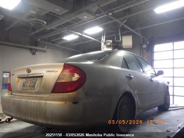 Aukcja sprzedaży 2002 Toyota Camry Ce, vin: JTDBE32K920094960, numer aukcji: 20251150