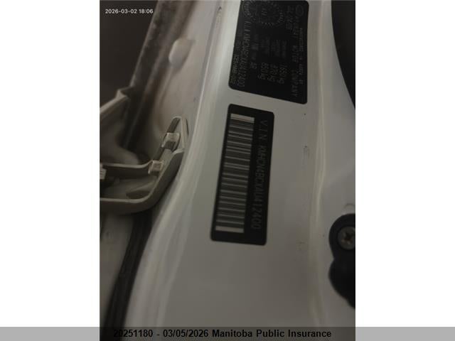 20251180 :رقم المزاد ، KMHCN4BCXAU412400 vin ، 2010 Hyundai Accent Gl مزاد بيع