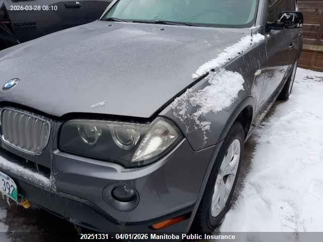Aukcja sprzedaży 2009 Bmw X3 3.0i, vin: WBXPC934X9WJ30180, numer aukcji: 20251331