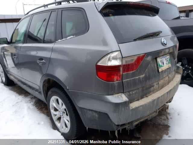 Aukcja sprzedaży 2009 Bmw X3 3.0i, vin: WBXPC934X9WJ30180, numer aukcji: 20251331