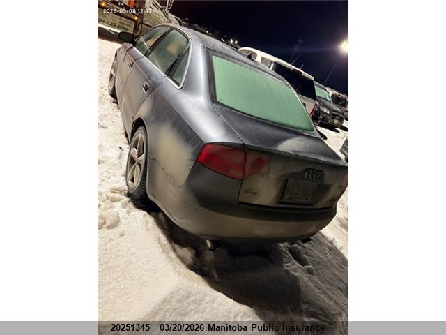 Продажа на аукционе авто 2007 Audi A4 3.2 Quattro, vin: WAUDH78EX7A181922, номер лота: 20251345