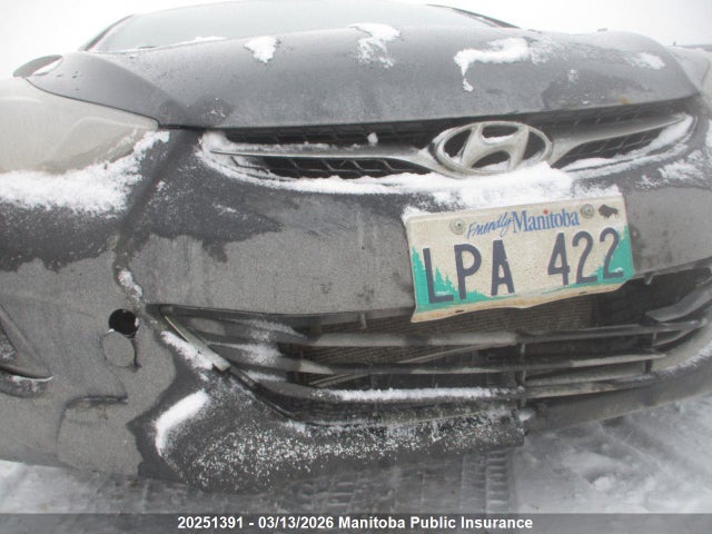 20251391 :رقم المزاد ، 5NPDH4AE0DH212322 vin ، 2013 Hyundai Elantra Gls مزاد بيع