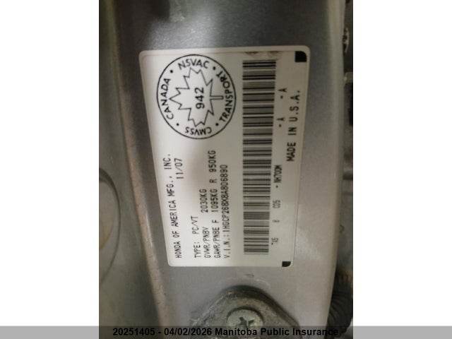 2008 Honda Accord Ex-l მანქანა იყიდება აუქციონზე, vin: 1HGCP268X8A806890, აუქციონის ნომერი: 20251405