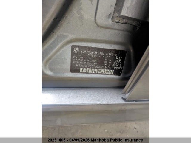 Aukcja sprzedaży 2011 Bmw 328xi, vin: WBAPK7G50BNN71140, numer aukcji: 20251406
