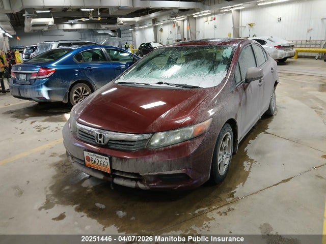 Продаж на аукціоні авто 2012 Honda Civic Lx, vin: 2HGFB2F54CH016156, номер лоту: 20251446