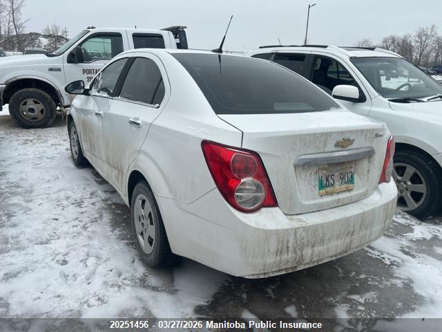 Aukcja sprzedaży 2013 Chevrolet Sonic Lt, vin: 1G1JC5EH3D4206461, numer aukcji: 20251456