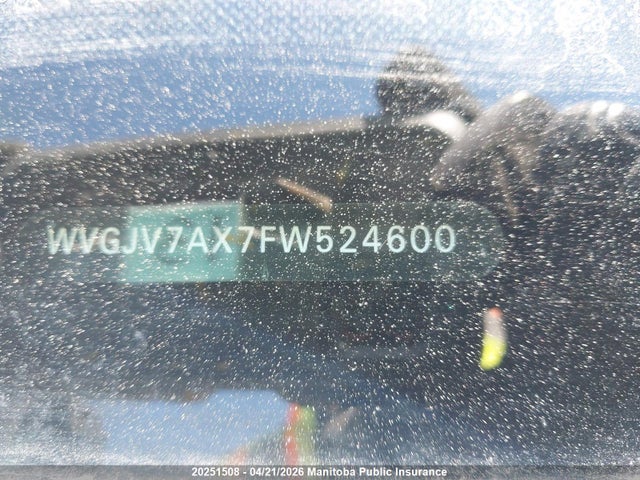 WVGJV7AX7FW524600 Volkswagen Tiguan 2.0 Tsi