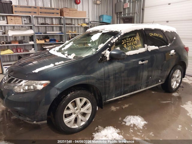 2013 Nissan Murano Sl მანქანა იყიდება აუქციონზე, vin: JN8AZ1MW1DW313810, აუქციონის ნომერი: 20251548