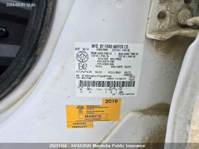 Ford Edge Limited 2014 2FMDK4KC7EBA87326 Image 9