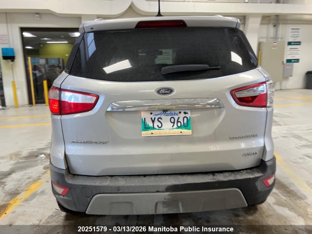 2019 Ford Ecosport Titanium მანქანა იყიდება აუქციონზე, vin: MAJ6S3KL9KC278903, აუქციონის ნომერი: 20251579