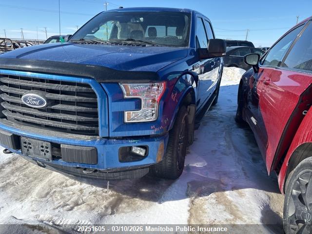 2016 Ford F150 Xlt Supercrew მანქანა იყიდება აუქციონზე, vin: 1FTEW1EF5GFB79313, აუქციონის ნომერი: 20251605
