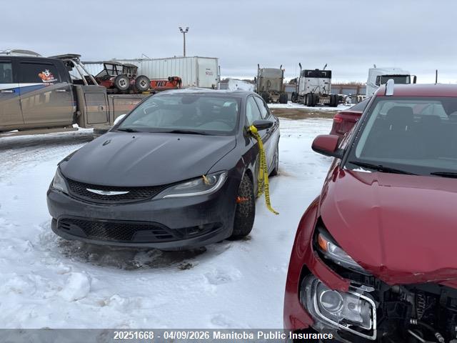 20251668 :رقم المزاد ، 1C3CCCBGXGN193565 vin ، 2016 Chrysler 200 S مزاد بيع