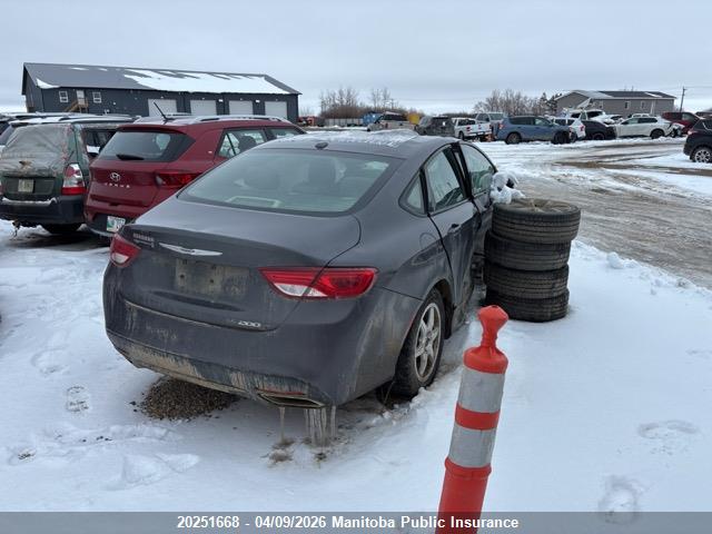 20251668 :رقم المزاد ، 1C3CCCBGXGN193565 vin ، 2016 Chrysler 200 S مزاد بيع