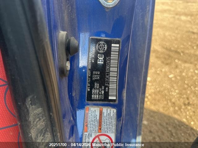 Aukcja sprzedaży 2016 Subaru Brz, vin: JF1ZCAC13G9602475, numer aukcji: 20251700