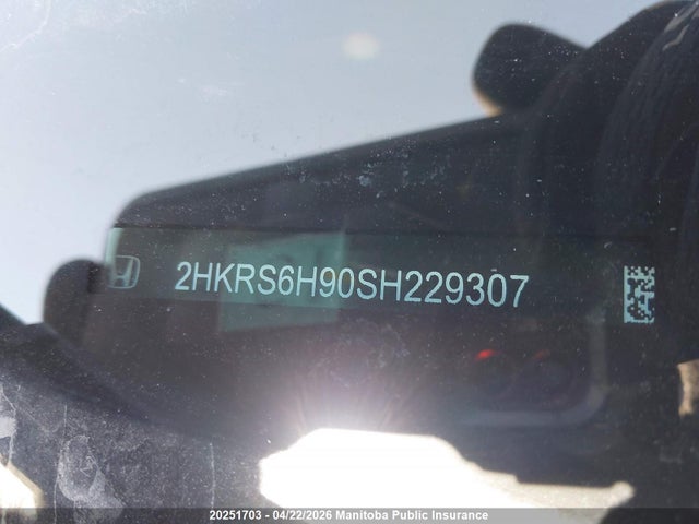 2HKRS6H90SH229307 Honda Cr-v Sport Touring Hybrid