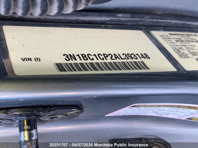 Продаж на аукціоні авто 2010 Nissan Versa 1.8 Sl, vin: 3N1BC1CP2AL393148, номер лоту: 20251707