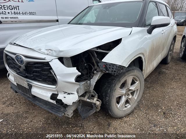 2022 Toyota Highlander Le Hybrid მანქანა იყიდება აუქციონზე, vin: 5TDBBRCH1NS561305, აუქციონის ნომერი: 20251855