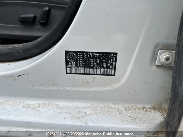 Продажа на аукционе авто 2017 Volkswagen Jetta 1.4 Tsi, vin: 3VWDB7AJ8HM324640, номер лота: 20251862