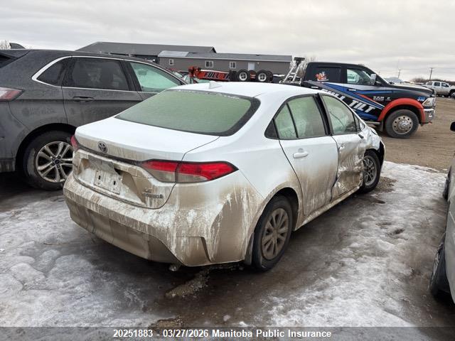 20251883 :رقم المزاد ، JTDBCMFE2R3040845 vin ، 2024 Toyota Corolla Le/se/xle/night Shade مزاد بيع