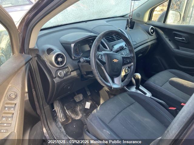 20251928 :رقم المزاد ، 3GNCJRSB6FL204754 vin ، 2015 Chevrolet Trax Lt مزاد بيع