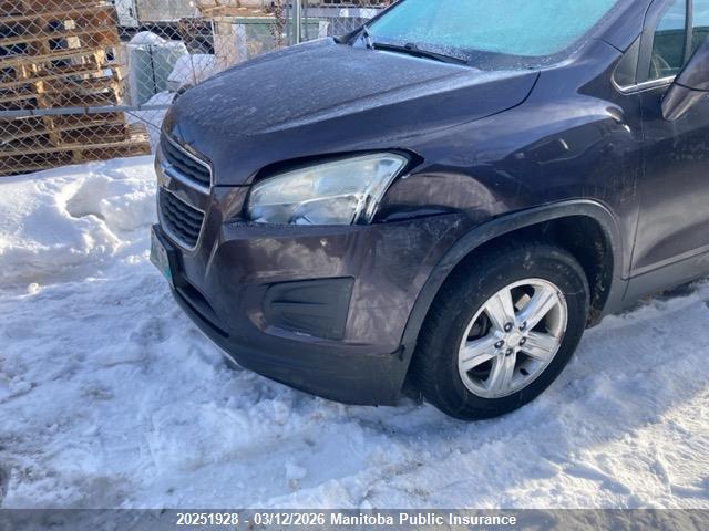 20251928 :رقم المزاد ، 3GNCJRSB6FL204754 vin ، 2015 Chevrolet Trax Lt مزاد بيع