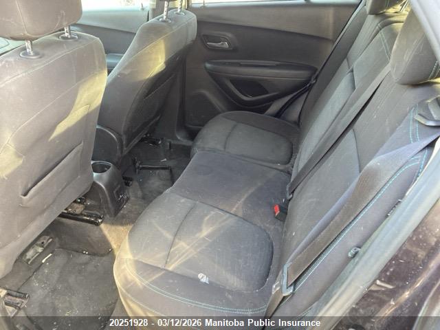 20251928 :رقم المزاد ، 3GNCJRSB6FL204754 vin ، 2015 Chevrolet Trax Lt مزاد بيع