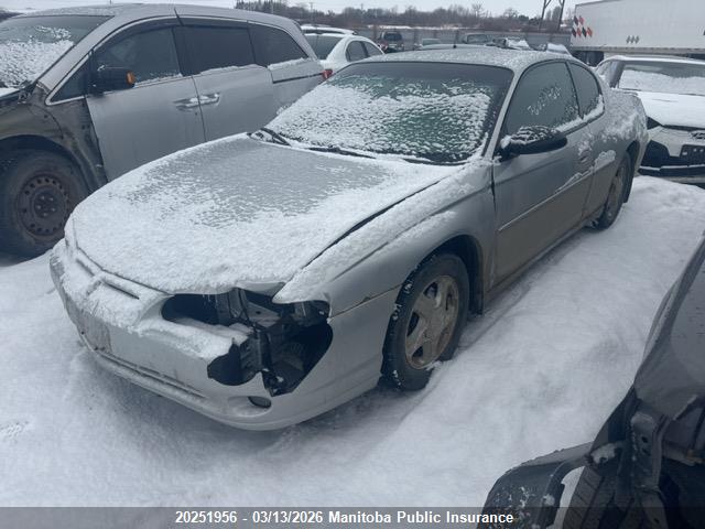 Aukcja sprzedaży 2003 Chevrolet Monte Carlo Ss, vin: 2G1WX12K639329850, numer aukcji: 20251956