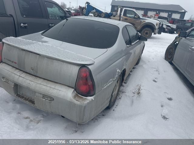 Aukcja sprzedaży 2003 Chevrolet Monte Carlo Ss, vin: 2G1WX12K639329850, numer aukcji: 20251956