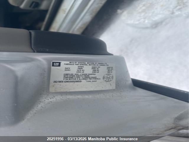 Aukcja sprzedaży 2003 Chevrolet Monte Carlo Ss, vin: 2G1WX12K639329850, numer aukcji: 20251956