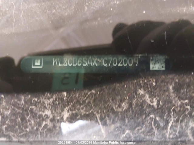 Продаж на аукціоні авто 2021 Chevrolet Spark Lt, vin: KL8CD6SAXMC702009, номер лоту: 20251984