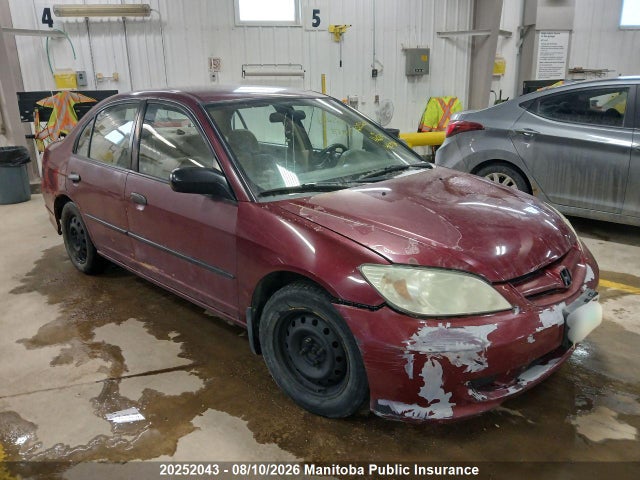 Auction sale of the 2004 Honda Civic Dx, vin: 2HGES16334H936141, lot number: 20252043
