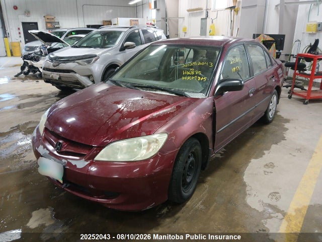 2004 Honda Civic Dx მანქანა იყიდება აუქციონზე, vin: 2HGES16334H936141, აუქციონის ნომერი: 20252043