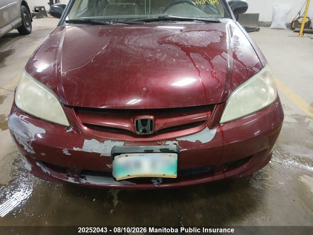 2004 Honda Civic Dx მანქანა იყიდება აუქციონზე, vin: 2HGES16334H936141, აუქციონის ნომერი: 20252043