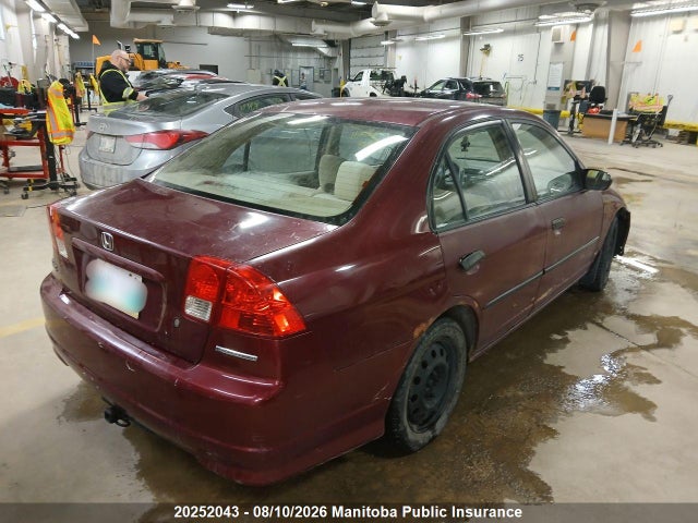2004 Honda Civic Dx მანქანა იყიდება აუქციონზე, vin: 2HGES16334H936141, აუქციონის ნომერი: 20252043