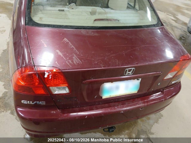 2004 Honda Civic Dx მანქანა იყიდება აუქციონზე, vin: 2HGES16334H936141, აუქციონის ნომერი: 20252043