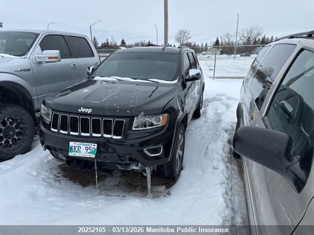 Продажа на аукционе авто 2016 Jeep Grand Cherokee Limited, vin: 1C4RJFBG4GC420175, номер лота: 20252105